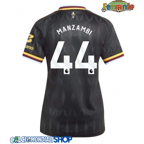Maglie da calcio Aston Villa Johan Manzambi #44 Seconda Maglia Femminile 2026-27 Manica Corta